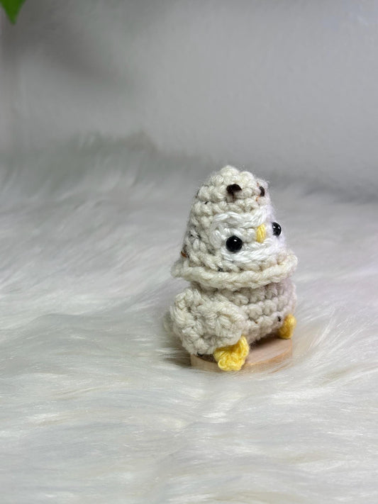 Barn Owl Bird in Disguise – White Tweed Bird Plush