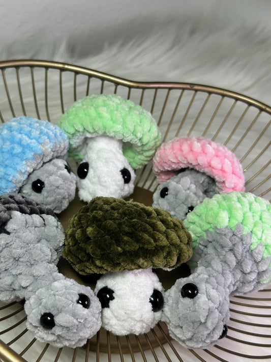 Pop-It Mushroom Plush – Colorful Handmade Fidget