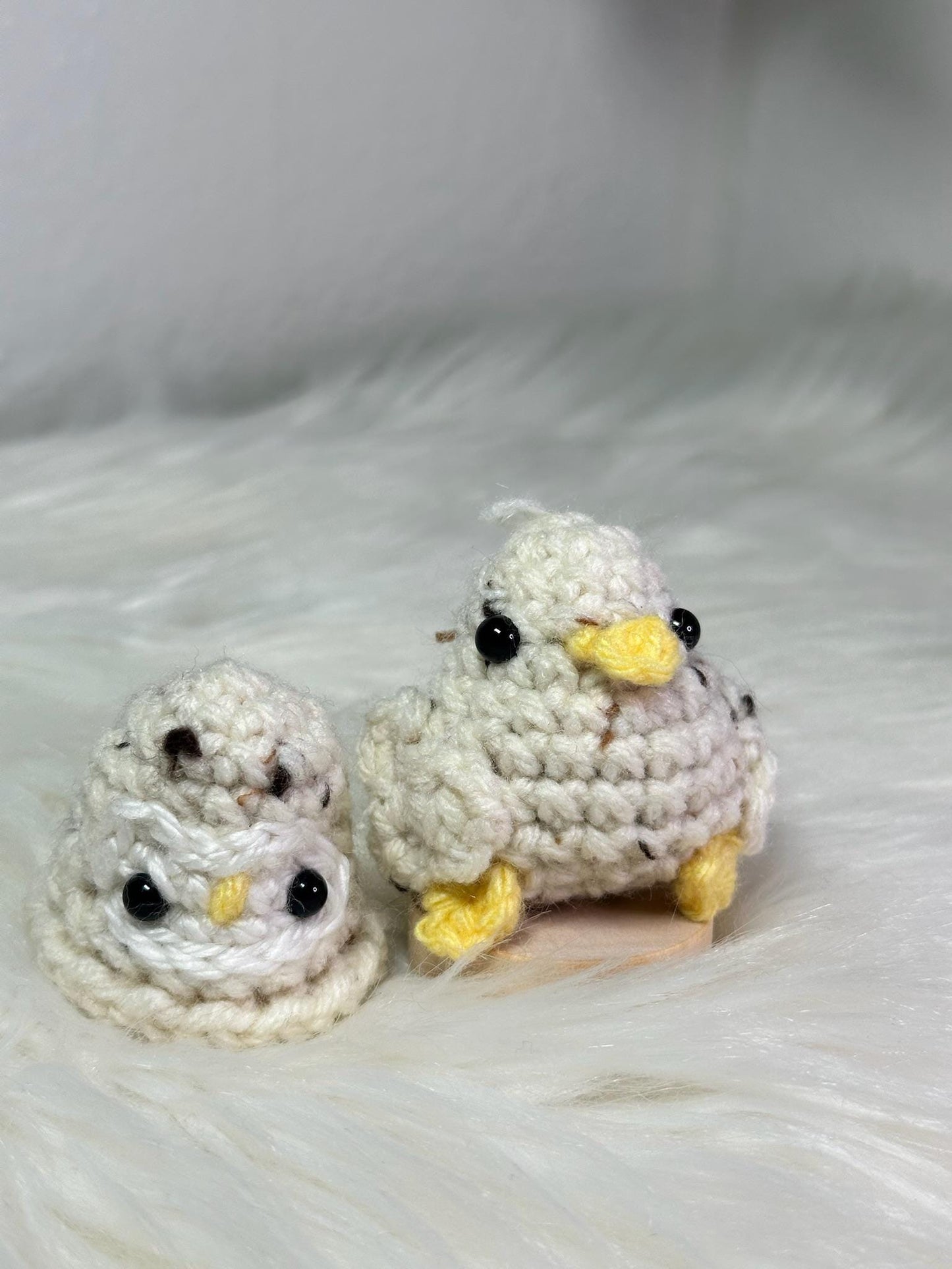 Barn Owl Bird in Disguise – White Tweed Bird Plush