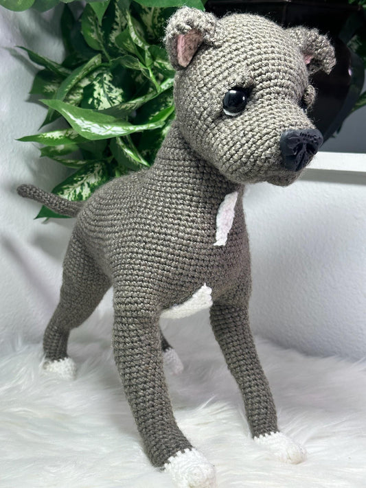 Handmade Pit Bull Puppy – Custom Dog Plush