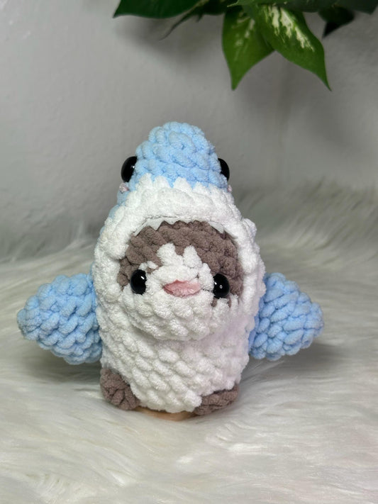 Cat with Shark Costume – Handmade Plush