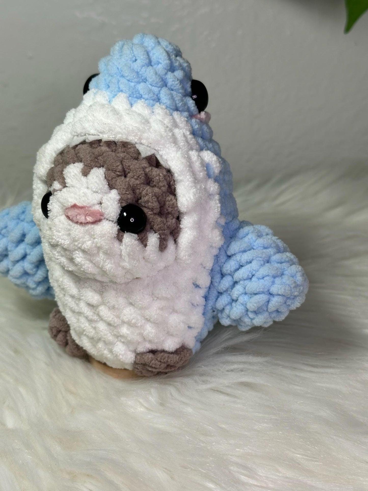 Cat with Shark Costume – Handmade Plush