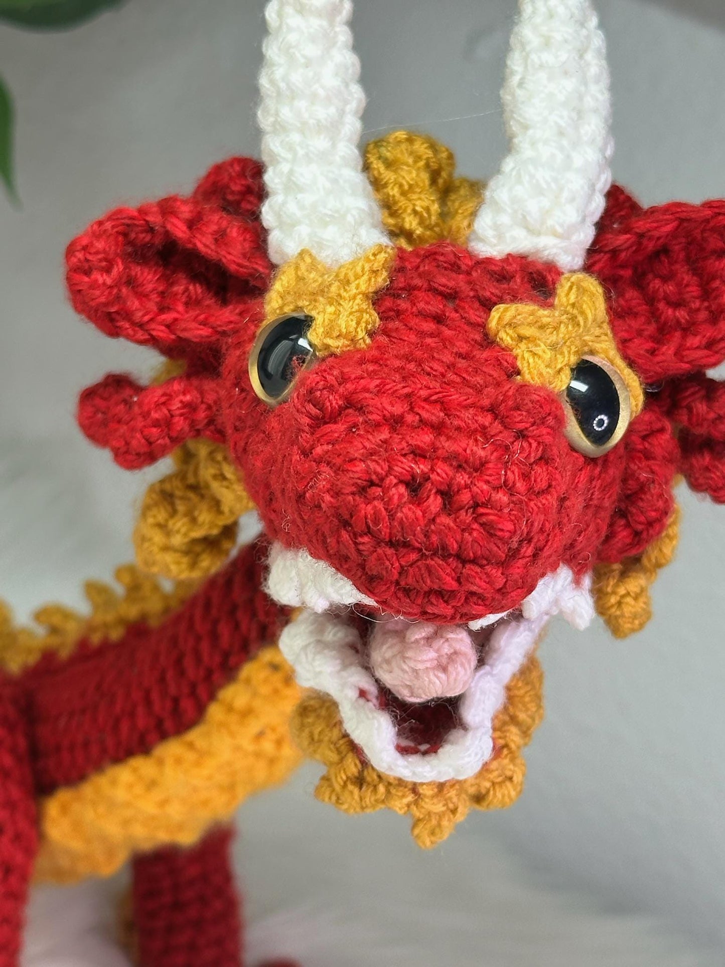 Crochet Fantasy Dragon – Customizable Colors